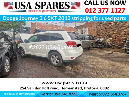 2012 Dodge Journey 3.6 SXT stripping for used parts for sale