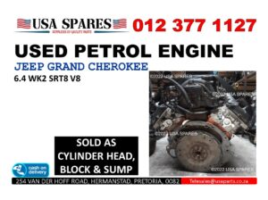 Jeep Grand Cherokee 6.4 Wk2 used petrol engine for sale