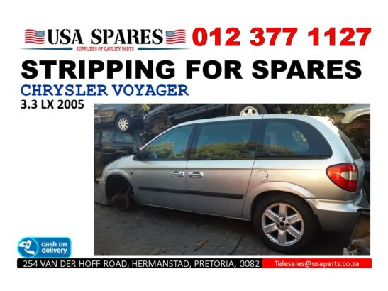 Chrysler Voyager 3.3 LX 2005 stripping for used spares