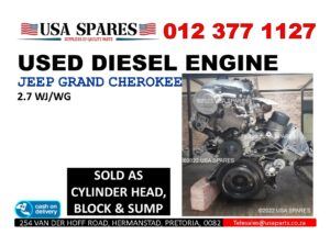 Jeep Grand Cherokee 2.7 WJ used diesel engine for sale
