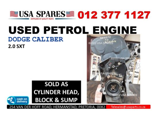 Dodge Caliber 2.0 SXT used petrol engine for sale