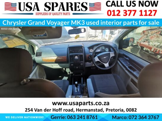 Chrysler Grand Voyager LX/SXT/RT used interior parts for sale