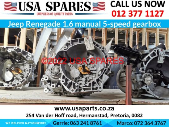 Jeep Renegade 1.6 used 5 speed manual gearbox for sale