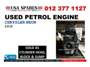 Chrysler Neon 2.0 LX used petrol engine for sale