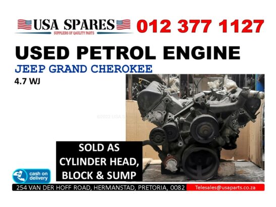 Jeep Grand Cherokee 4.7 WJ used petrol engine for sale