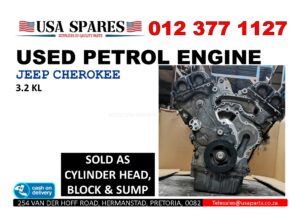 Jeep Cherokee 3.2 KL used petrol engine for sale