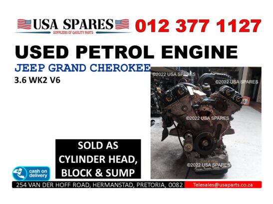 Jeep Grand Cherokee 3.6 Wk2 used petrol engine for sale