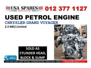Chrysler Grand Voyager 3.3 used petrol engine for sale