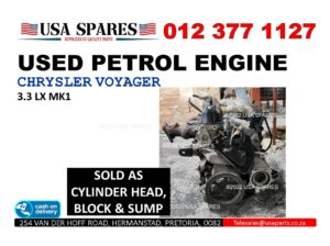 Chrysler Voyager 3.3 Lx used petrol engine for sale