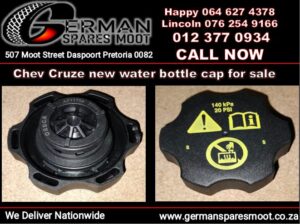 Chev Cruze new water bottle cap and spare parts