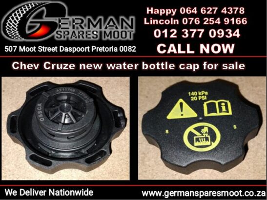 Chev Cruze new water bottle cap and spare parts