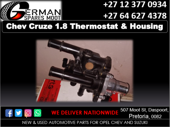 Chev Cruze1.8 thermostat and housing