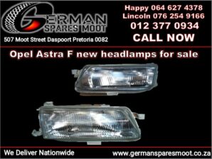 Opel Astra F new headlamps and spare parts for sale
