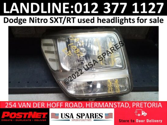 Dodge Nitro SXT/RT used headlights for sale