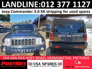 Jeep 3.0 XK used stripping spares and parts for sale