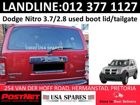 Dodge Nitro SXT/RT used tailgate/boot lid for sale