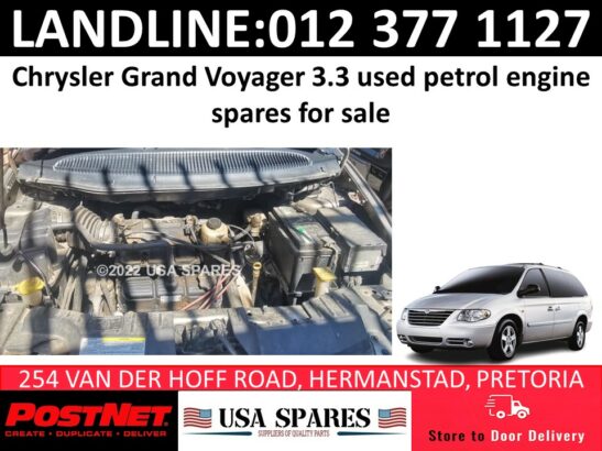 Chrysler Voyager 3.3 used engine spares for sale