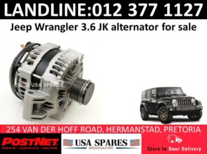 Jeep Wrangler 3.6 JK alternators for sale