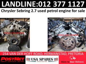 Chrysler Sebring 2.7 used petrol engines for sale
