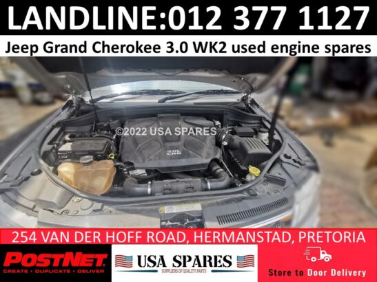 Jeep Grand Cherokee 3.0 WK2 V6 used engine spares for sale