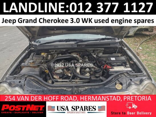 Jeep Grand Cherokee 3.0 WK V6 used engine spares for sale