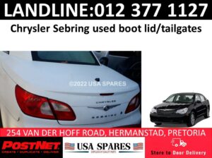 Chrysler Sebring used tailgate/boot lids for sale