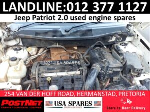 Jeep Patriot 2.0/2.4 used engine spares for sale