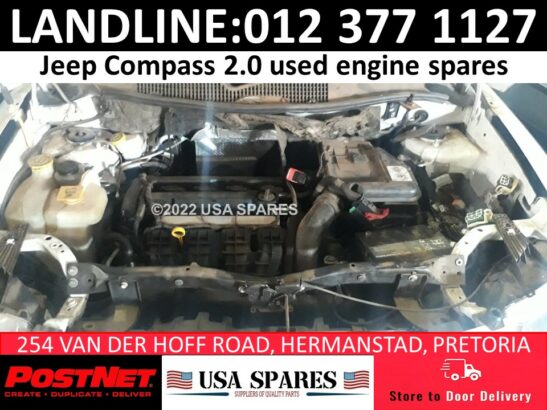 Jeep Compass 2.0/2.4 used engine spares for sale