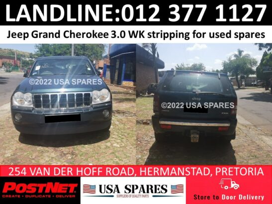 Jeep 3.0 WK used stripping spares and parts for sale
