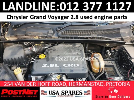 Chrysler grand voyager 2.8 crd used engine spares for sale
