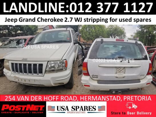 Jeep 2.7 WJ used stripping spares and parts for sale