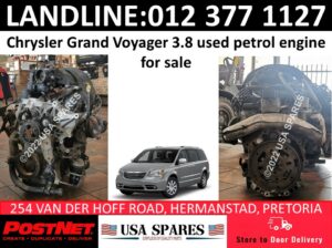 Chrysler Grand Voyager 3.8 used petrol engine for sale