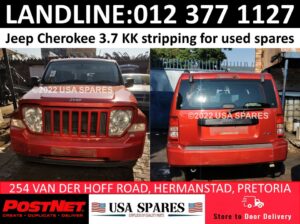 Jeep 3.7 KK used stripping spares and parts for sale