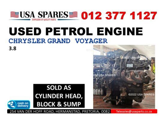 2012 Chrysler Grand Voyager 3.8 used engine for sale