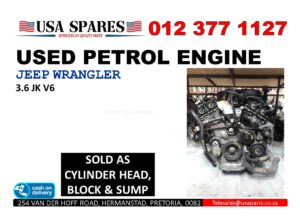 2012 Jeep Wrangler 3.6 JK used engine for sale