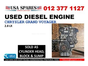 2012 Chrysler Grand Voyager 2.8 used engine for sale