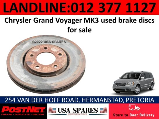 Chrysler Grand Voyager used brake discs & other spares for sale