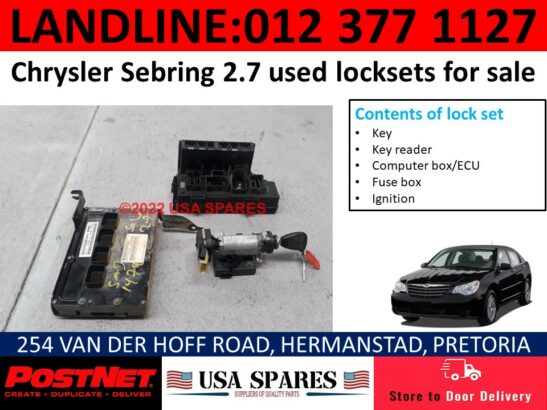 Chrysler Sebring 2.7 used lockset for sale