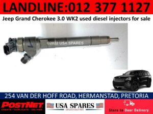 Jeep Grand Cherokee 3.0 WK2 used diesel injector & other spares for sale