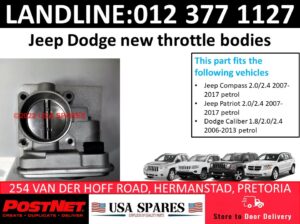 Jeep Compass petrol throttle body for sale
