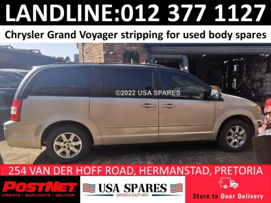 Chrysler Grand Voyager stripping for used body spares for sale
