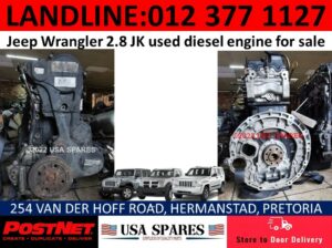Jeep Wrangler 2.8 JK used diesel engine for sale