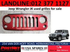 Jeep Wrangler JK used grille & other spares for sale