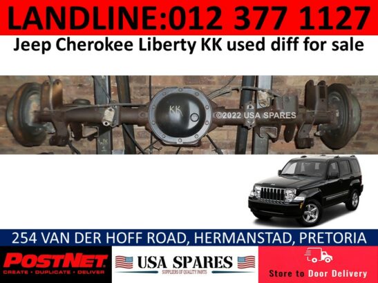 Jeep Cherokee KK used diff & other spares for sale