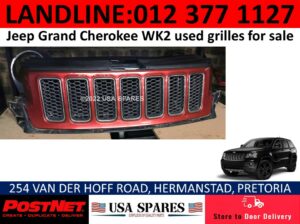 Jeep Grand Cherokee WK2 used grille & other spares for sale