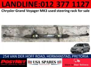 Chrysler Grand Voyager used steering rack & other spares for sale