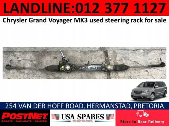 Chrysler Grand Voyager used steering rack & other spares for sale