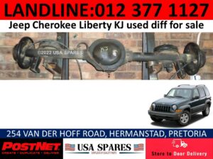 Jeep Cherokee KJ used diff & other spares for sale
