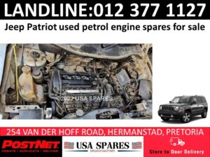 Jeep Patriot used petrol engine spares for sale