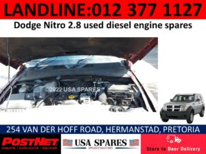 Dodge Nitro 2.8 SXT/RT used engine spares for sale